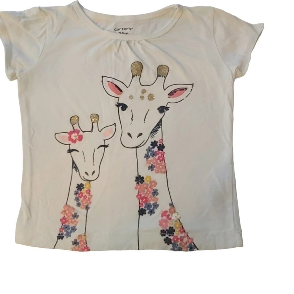 Carter's Mom& Me Giraffe short sleeve T-shirt